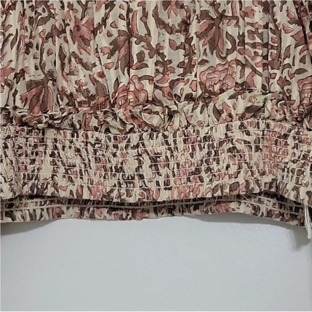 Cleobella Floral Smocked Crop Top - Picture 4 of 12